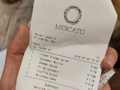 账单-Mercato莫卡多露台餐厅与酒吧(K11店)