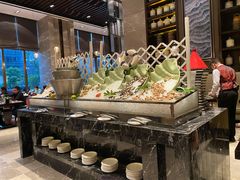 自助取餐区-美食汇海鲜自助餐厅·小龙虾烧烤(富力万达文华酒店)