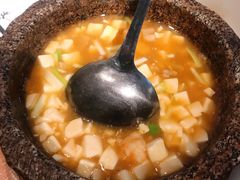 石锅鸡汤豆腐-绿茶餐厅(二七万达店)