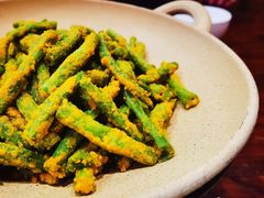 咸蛋黄炒豆角-农厨好味·温泉鹅·农家菜
