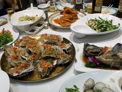 -东来菜馆•手抓海鲜家常菜•海鲜锅贴(鸽子窝店)