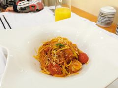 芦竹笋肉酱虾仁意面-杭州国际会议中心洲际酒店-面工坊