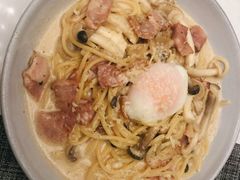 奶油汁培根溏心蛋意面-Future&Kitchen