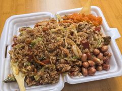鱼香腊肠干尖炒饭-老婆婆炒饭(小白楼1902欧式风情街店)