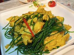 沙葱炒鸡蛋-清真·胖妈妈手抓餐厅(定西路长城宾馆店)