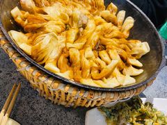 排骨豆角卷子-华盛园卷子王农家菜水库鱼