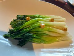 蒜香油爆菜心-杭州西子湖四季酒店·金沙厅