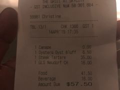 账单-The Grill by Sean Connolly