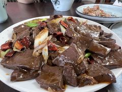 辣炒猪血-金卯白肉罩火烧