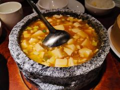 石锅鸡汤豆腐-绿茶餐厅(华联万柳店)