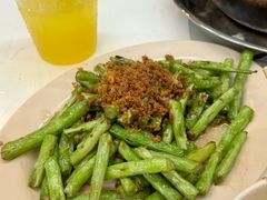虾干四季豆-明辉田鸡粥