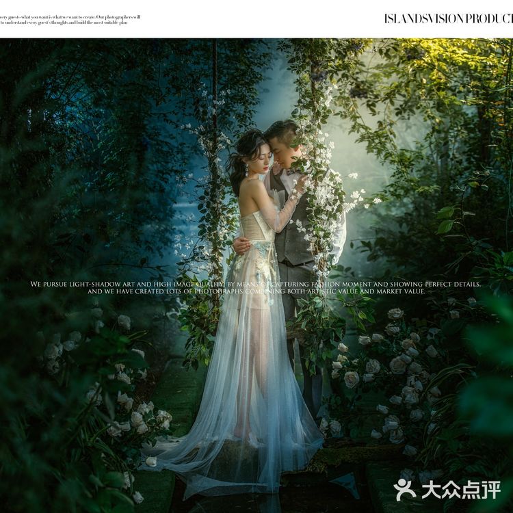 分享一组好朋友的莫奈花园婚纱照   茂密的室内花园