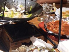 -东来菜馆•手抓海鲜家常菜•海鲜锅贴(鸽子窝店)