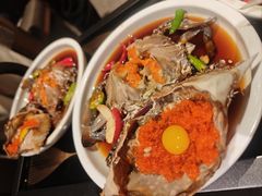草家招牌酱油蟹-草家酱蟹炭火烤肉店(珲春南路一店)