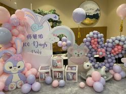 -七月气球布置订婚·宝宝宴· 求婚·生日布置(二七万达店)