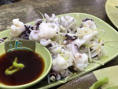 芥末白灼八爪鱼-贞姨美食·老字号海鲜大排档