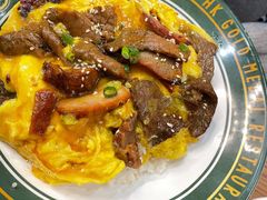 叉烧牛乳炒滑蛋饭-肥韬茶餐厅(南山mini店)