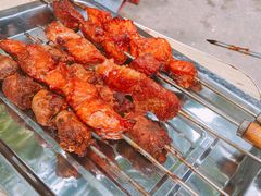 烤五花烤鸡心-王记西鎮电烤肉(汶上路店)