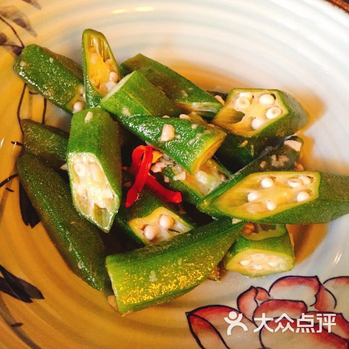 素炒秋葵 大众点评