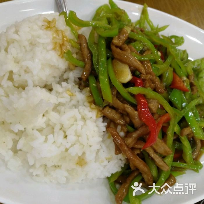 马艾萨中国兰州传统牛肉面青椒肉丝盖饭图片-北京西北菜-大众点评网