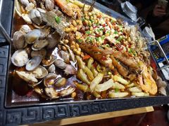 -东来菜馆•手抓海鲜家常菜•海鲜锅贴(鸽子窝店)