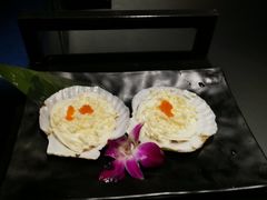 芝士蟹籽焗扇贝-玖·炭火烤肉