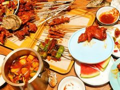 -街角等你.大连海鲜烧烤.经典铁板海鲜串(西安路店)