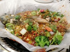 麻辣鸭血纸包鱼-有鱼吃·纸包烤鱼(曲江创意谷店)