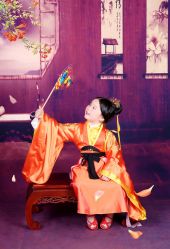 -后宫·古装汉服京剧儿童亲子全家福摄影