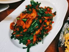 韭菜炒小河虾-烧肉馆(古北水镇景区店)
