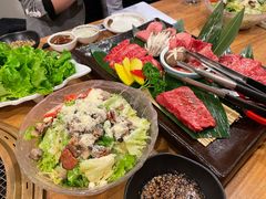 蘑菇芝士色拉-炼火烤肉店