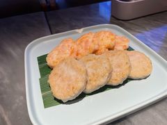 香煎虾饼拼金不换鱼饼-莞府家宴·东莞菜(市民服务中心店)