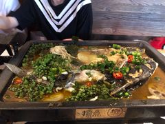 鲜青椒烤鱼-探鱼·鲜青椒爽麻烤鱼(天河优托邦店)