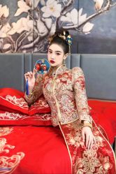 -懿沉香中式嫁衣礼服秀禾服龙凤褂马来褂旗袍总店