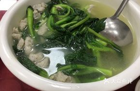 Fish Ball with Chinese Mustard Greens