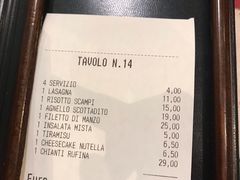账单-Ristorante Amedeo
