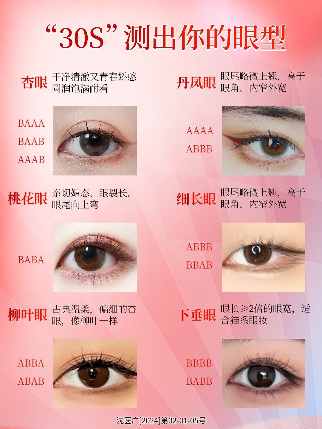 "30s"内让你了解自己眼型!快来测一下吧