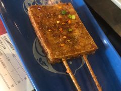 烤水豆腐-老表记广西宵夜螺蛳鸭脚煲(西大店)