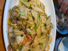 海鲜炒年糕-金海湾海鲜排档(朱家尖店)