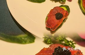 Flying Fish Roe Cucumber Roast Duck Breast