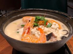 虾干蚌肉炖台州豆腐-上海人家花樣年华(中山公园店)