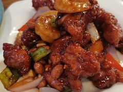 椒香虾仁爆鸡球-陈傻子餐厅(世纪都会店)