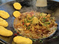 现炒现烧的柴火鸡-土灶人家柴火鸡(都江堰店)