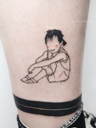 简笔画-黑旗纹身