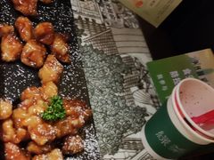 雪花糖醋里脊-绿茶餐厅(松江万达店)