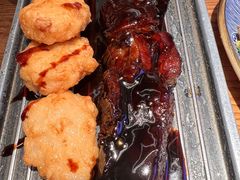 叉烧拼墨鱼饼-常来小聚·广州非遗传承餐厅(地王广场店)