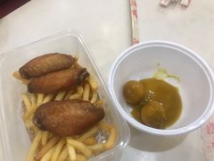 薯条配鸡翅-旺角宝港式茶餐厅(寮步店)