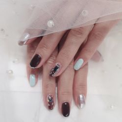 -孔雀手美甲美睫护理