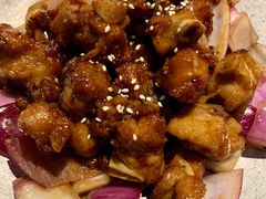 蒜香蜜汁排骨-绿茶餐厅(华联万柳店)