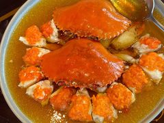 鸡油花雕蒸蟹-杭州西子湖四季酒店·金沙厅